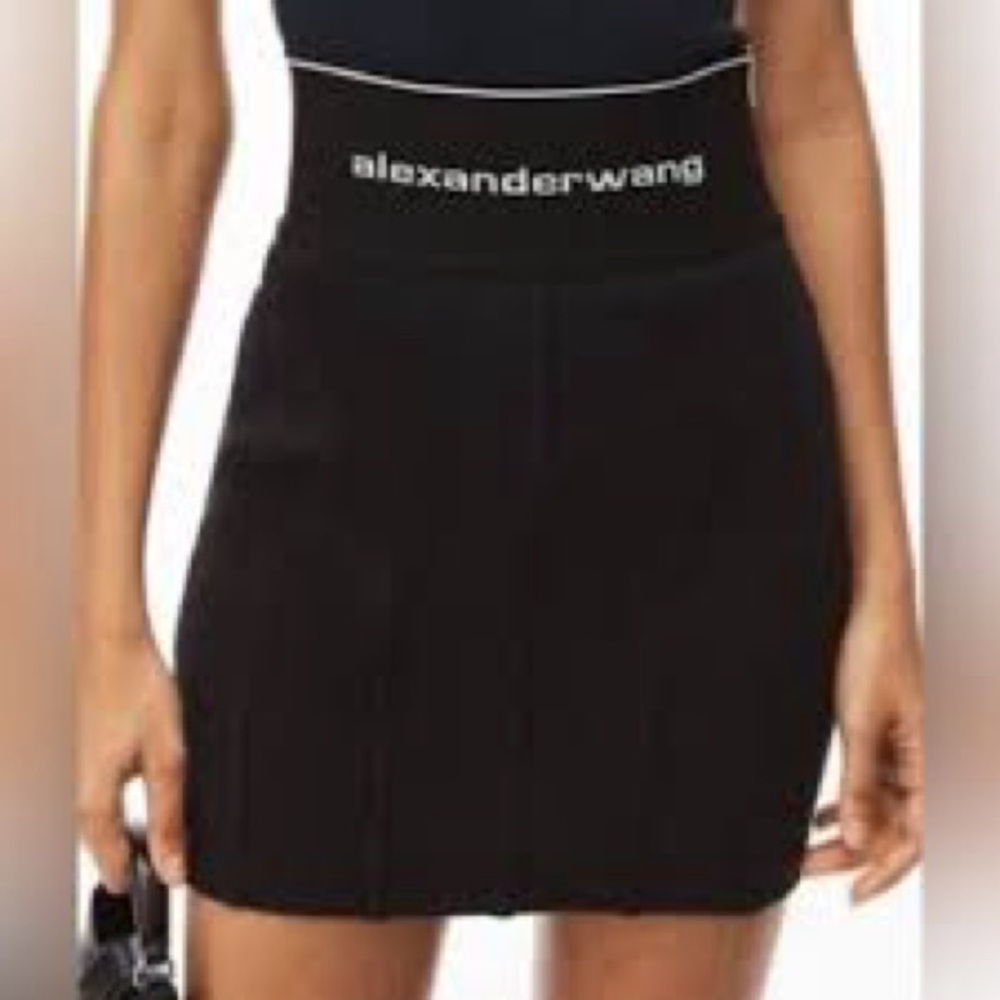 Alexander Wang Black High-Waist Mini Skirt - Picture 2 of 10